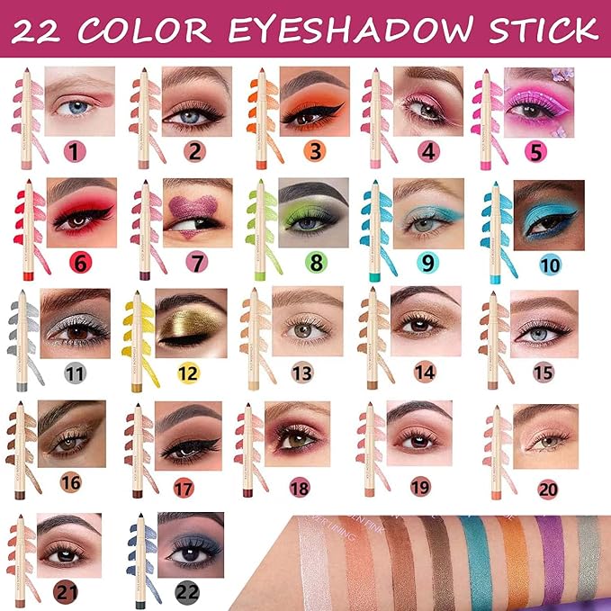 Enthusiasm Matte Eyeshadow Stick, Cream Eyeshadow Pencil, Long Lasting - Image 7