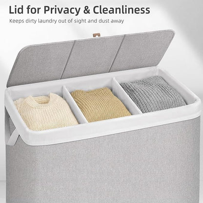 STORAGE MANIAC Triple Laundry Hamper - Image 8