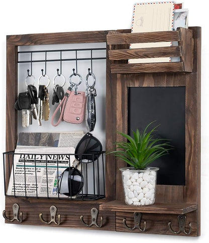 Key Holder for Wall, Mail Organizer Wall Mount by Dhmkfly