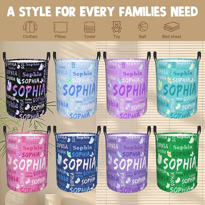Custom Name Laundry Hamper, Personalized Laundry Basket - Image 6