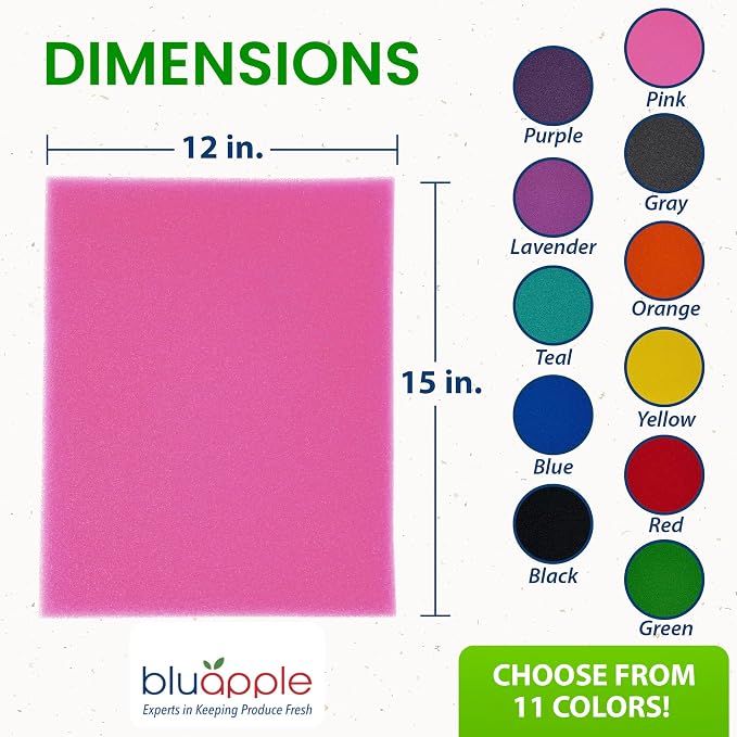Bluapple FreshMats, Refrigerator Bin Liner, Fridge Drawer Mats, Crisper Life - Image 4