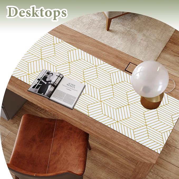 Shelf Liners for Kitchen Cabinets 35.4 in X 19.69 Ft, Non Adhesive Cabinet - Image 9