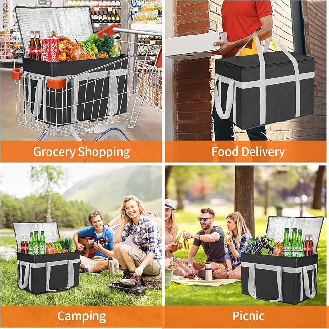 XXXL 2 Pack Insulated Food Delivery Bag - Image 7