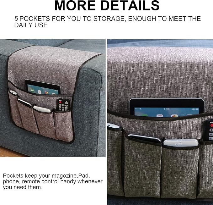 Sofa Armrest Organizer Non-Slip Remote Control Holders - Image 2