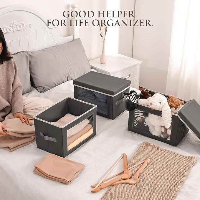Homsorout Stackable Storage Bins - Image 3