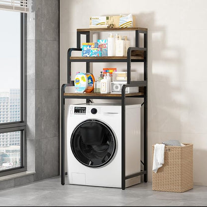 3-Tier Bathroom Room Shelf Washing Machine Storage Utility Rack Over The Toilet by Abao+panda