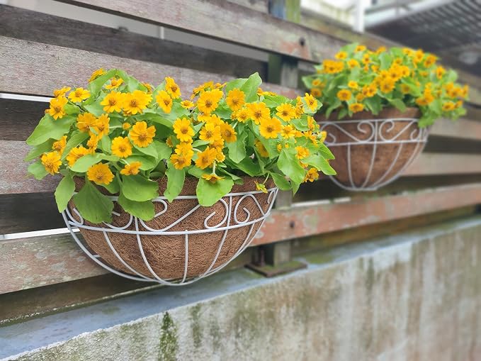 LaLaGreen Wall Mounted Flower Baskets Large Wall Hanging Planter - Image 8