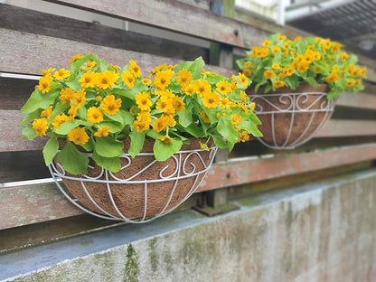 LaLaGreen Wall Mounted Flower Baskets Large Wall Hanging Planter - Image 8