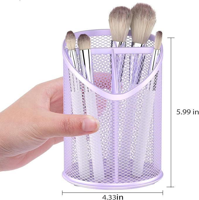 2 Pack Pen Holder Mesh Round Pencil - Image 2