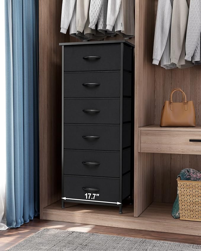 Tall 6-Drawer Fabric Dresser Tower - Image 4
