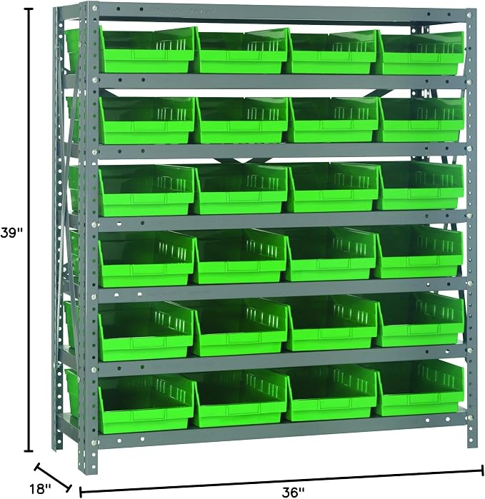 Quantum Storage Systems 1839-108GN Steel Shelving Unit - Image 2