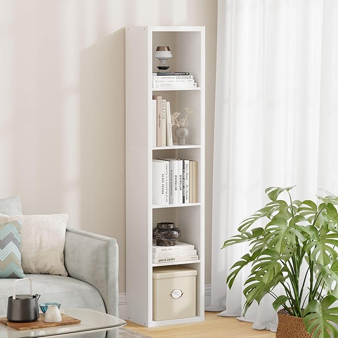 5 Cube Storage Organizer Single Row, Cube Shelf by JPIZISO