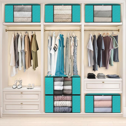 Fab totes Storage Bags, Clothes Blanket Storage Bins Foldable Closet Organizers - Image 6