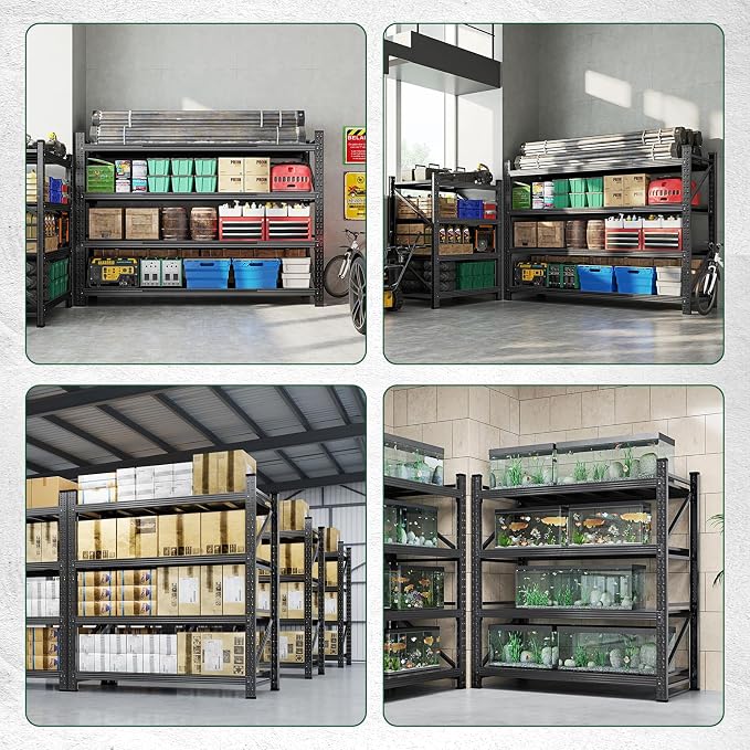 Letaya 3000LBS Storage Shelves Heavy Duty, 4 Tier Adjustable Utility Rack Shelf - Image 6