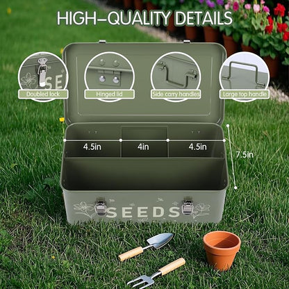 Seed Storage Organizer, Seed Saving Box - Image 4