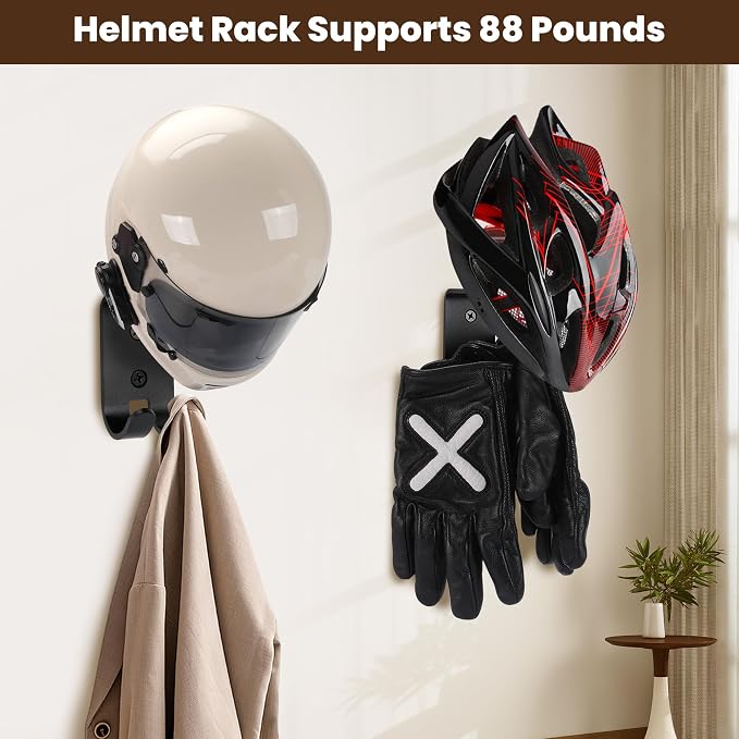 Motorcycle Helmet Holder Wall Mount - Image 7