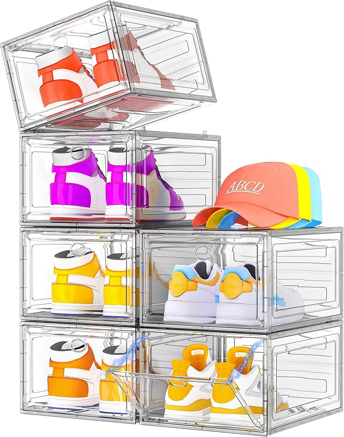 7 code Shoe Organizer, Collapsible Closet Storage Rack by 7+code