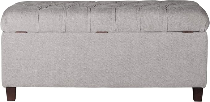 Homepop Home Decor | Tufted Ainsley Button Storage Ottoman Bench - Image 5
