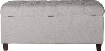 Homepop Home Decor | Tufted Ainsley Button Storage Ottoman Bench - Image 5