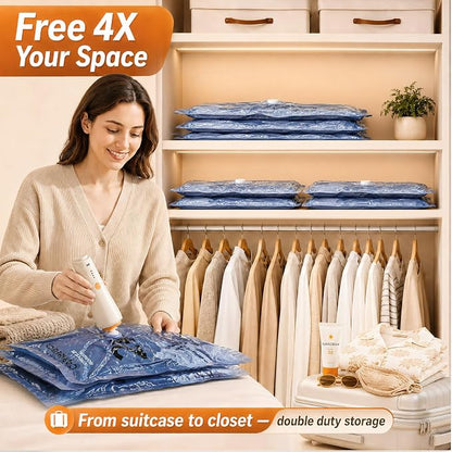 Vacuum Storage Bags with Rechargeable Cordless Pump, Space Saving Seal Bags - Image 6