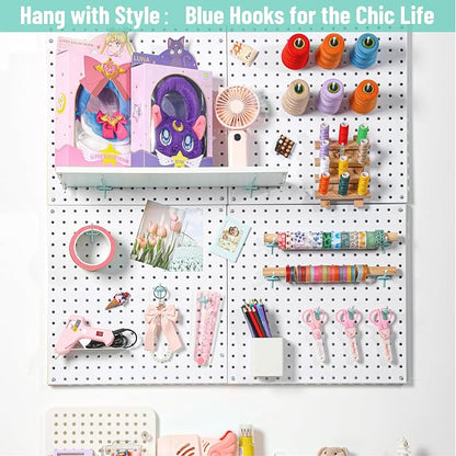 HUHOLE Pegboard Hooks 6 Inch 50PC, Fit 1/4" or 1/8" Pegboard, Ideal Peg Board - Image 7