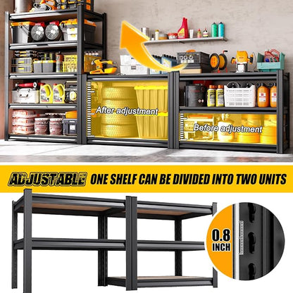 4-Pack Heavy Duty Garage Shelving - Image 3