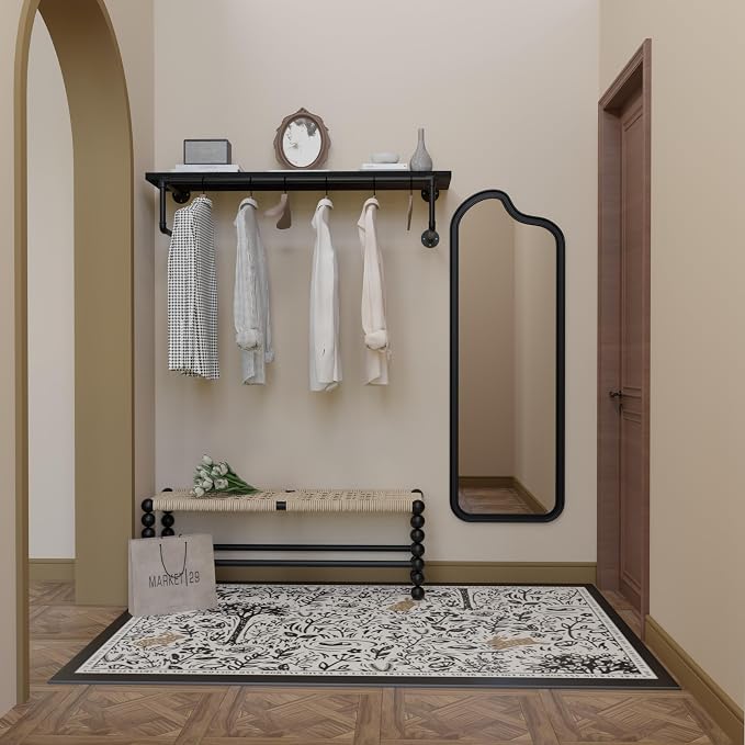 Clothes Rack 42in, Wall Mounted Garment Racks - Image 6