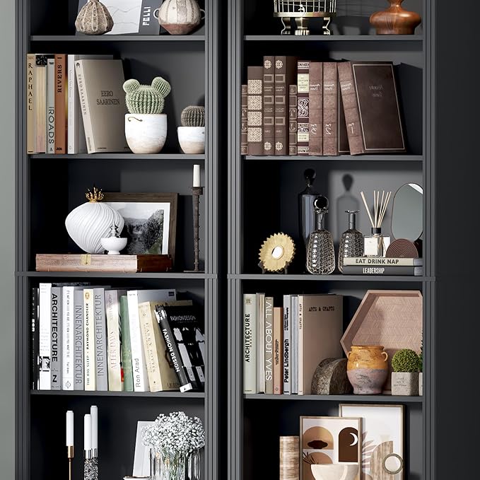 75" Tall Bookshelf, 6-Tier Floor Standing Bookcase - Image 6