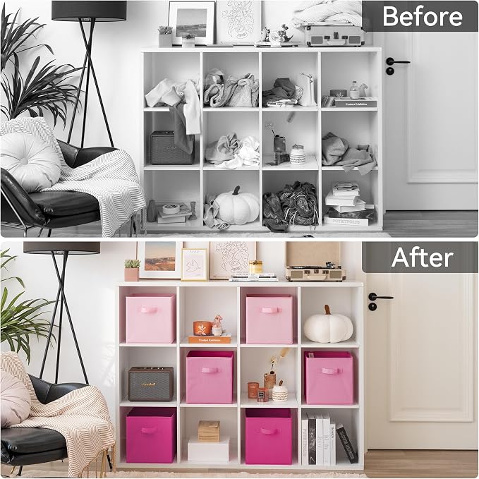 GRANNY SAYS 11x11 Cube Storage Bins, Cube Organizers, Sturdy Handles, - Image 8