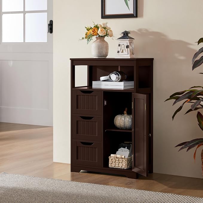 Yaheetech Freestanding Bathroom Storage Cabinet - Image 4
