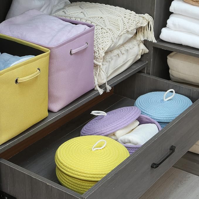Sea Team Round Cotton Rope Storage Basket - Image 4