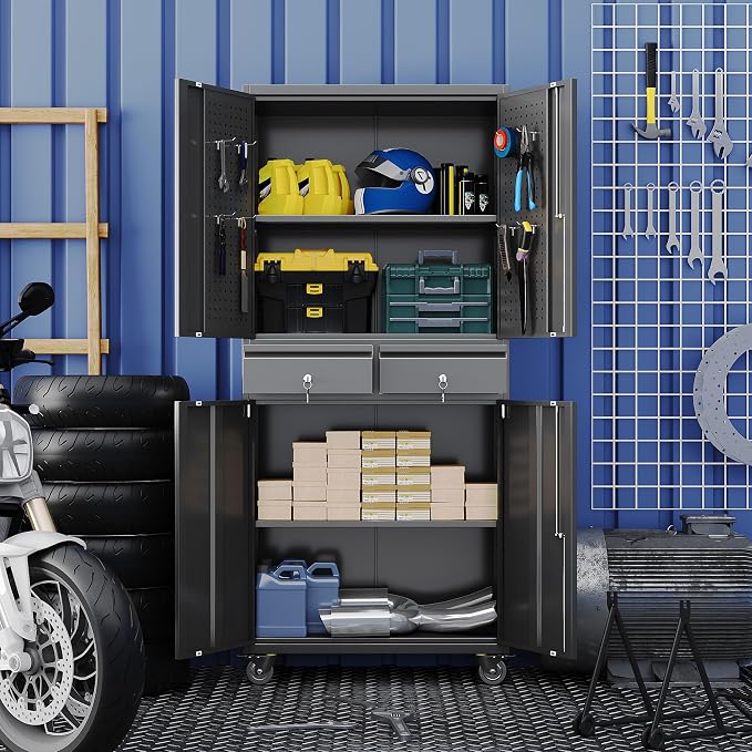 Aobabo Metal Garage Storage Cabinet - Image 8