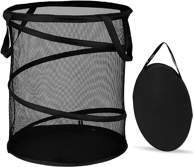 BATTOO Mesh Collapsible Laundry Baskets, Foldable Pop Up Laundry Hamper by BATTOO