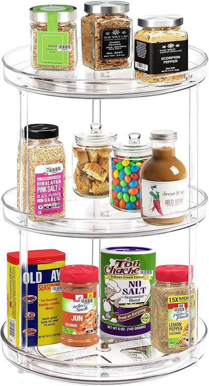3 Tier Lazy Susan Bathroom Organizer - Image 2