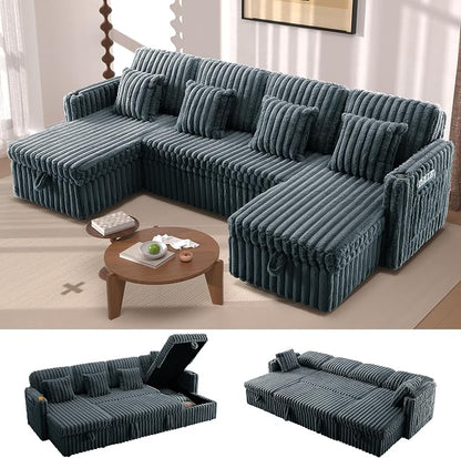 107'' Sectional Sleeper Sofa by Repantes