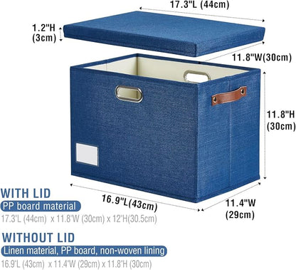 17" Large Collapsible Storage Bins - Image 3