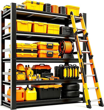 PRESTELION 72" H Garage Shelving, 3000 lbs Heavy Duty Metal Storage Shelves by PRESTELION