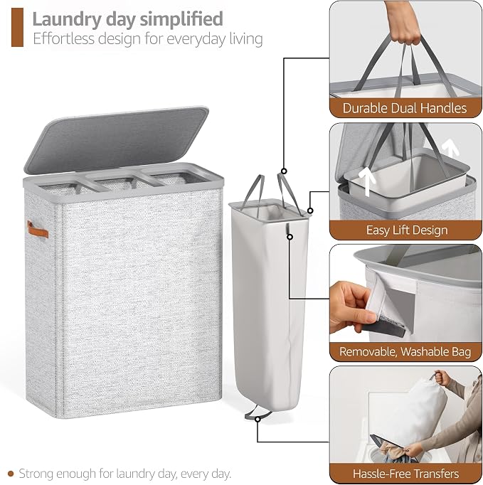 Sorbus Laundry Hamper with Lid - Image 5