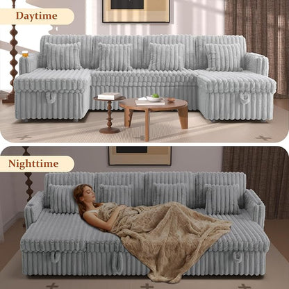 107'' Sectional Sleeper Sofa - Image 3