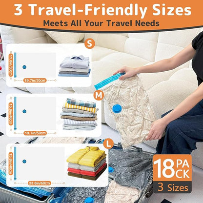 18 Pack Vacuum Bags for Travel - Image 4