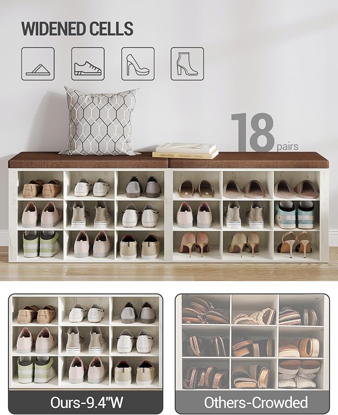 Hzuaneri Shoe Storage Bench - Image 4