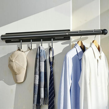 Lewondr 12" Valet Rod for Closet Pull Out, 1 Pack | Adjustable, Heavy Duty by Lewondr