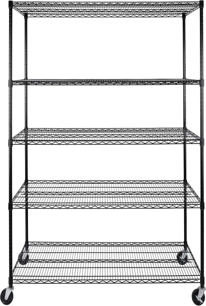 Seville Classics UltraDurable Heavy Duty NSF Solid Steel Wire Rack Storage Unit - Image 2