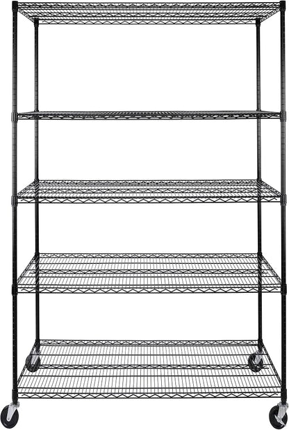Seville Classics UltraDurable Heavy Duty NSF Solid Steel Wire Rack Storage Unit - Image 2