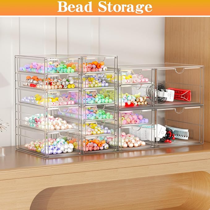 Makeup Organizer with 3 Drawers, Acrylic Organizer, Desk Organizers and - Image 5