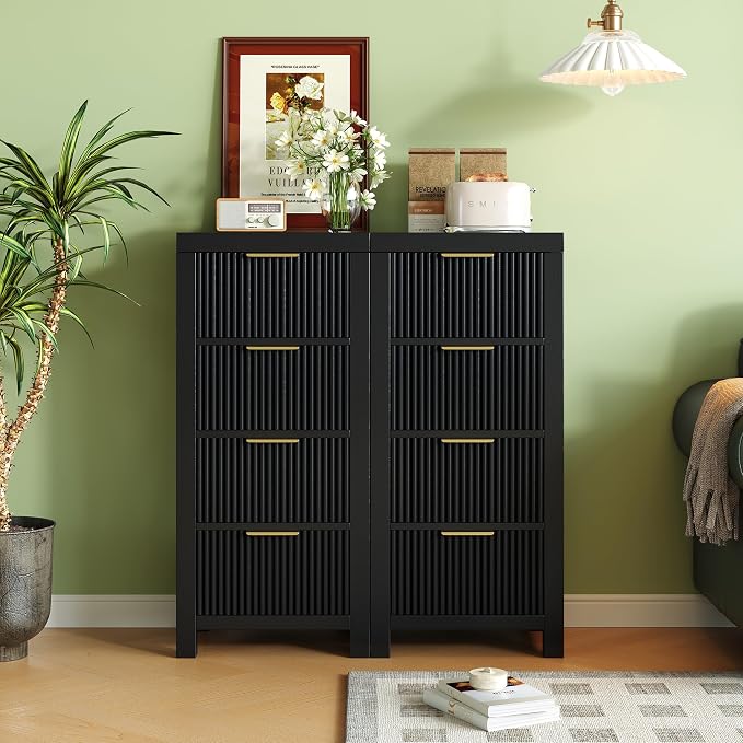 Mid-Century Modern Tall Wooden Dresser by LSKTGA