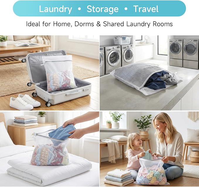 GOGOODA Mesh Laundry Bags Large Wash Bags - Image 6