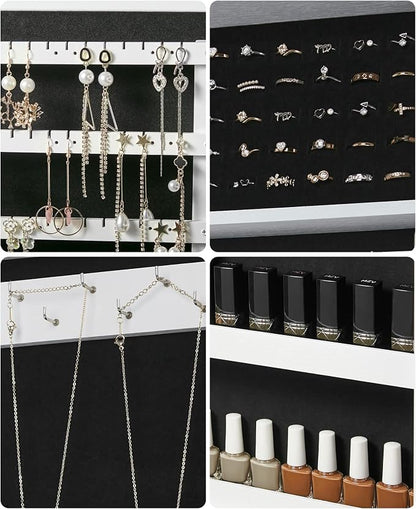 SONGMICS Lockable Jewelry Cabinet Armoire - Image 6