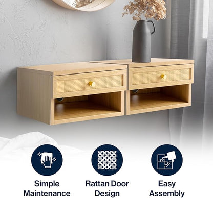 JONATHAN Y NST2000B Celerie 15.71" Mid-Century Modern Floating Wall Mounted - Image 6