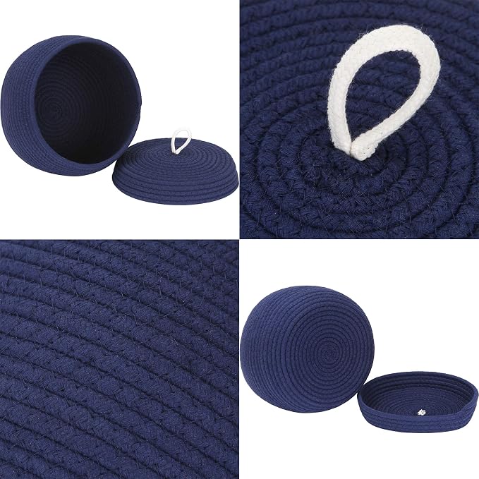 Sea Team Round Cotton Rope Storage Basket - Image 4